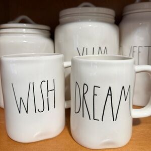 Rae Dunn OG Dream and Wish Mugs
